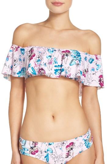 Women's The Bikini Lab Bouquet Off The Shoulder Bikini Top