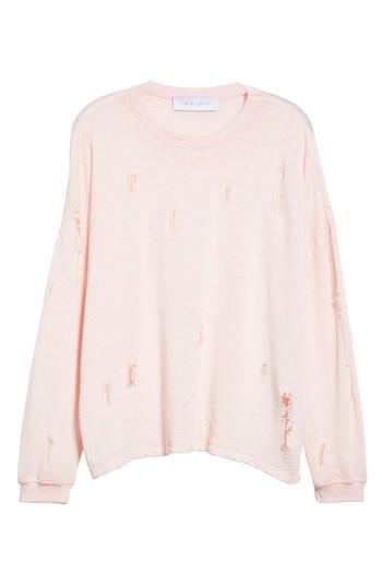 Women's Iro Lyzza Distressed Sweatshirt - Pink