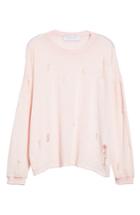 Women's Iro Lyzza Distressed Sweatshirt - Pink