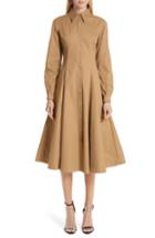 Women's Calvin Klein 205w39nyc Western Twill A-line Midi Dress Us / 42 It - Beige