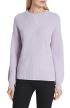 Women's Lewit Button Detail Cashmere Sweater - Purple