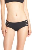Women's Seafolly Strappy Hipster Bikini Bottoms Us / 8 Au - Black