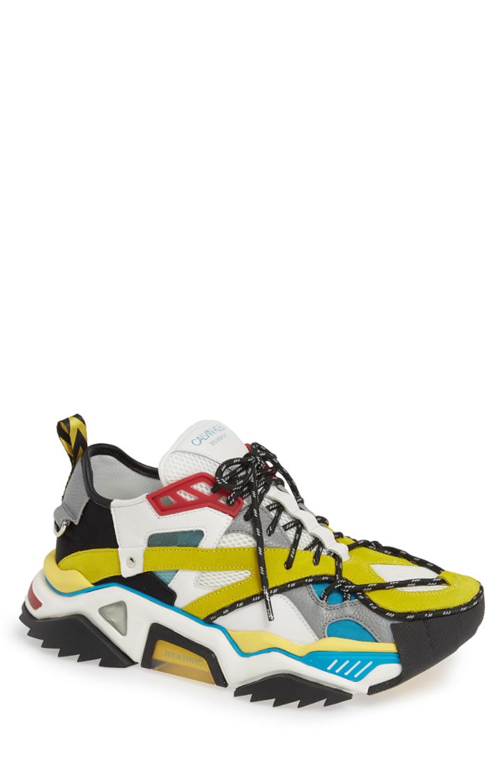 Men's Calvin Klein 205w39nyc Strike Sneaker Us / 42eu - Yellow