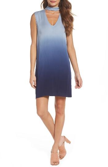 Women's Bb Dakota Jill Dip Dye Knit Shift Dress - Blue