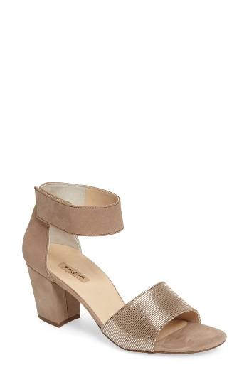 Women's Paul Green 'wells' Ankle Strap Sandal Us / 7.5uk - Beige