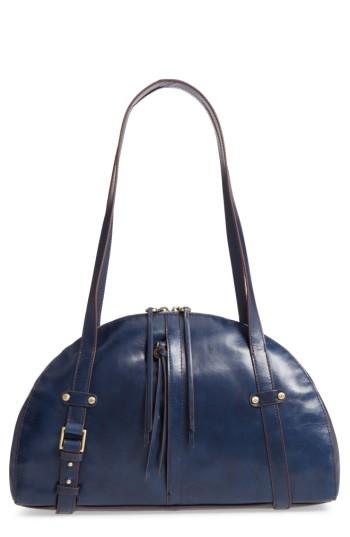 Hobo Beckon Calfskin Leather Satchel - Blue