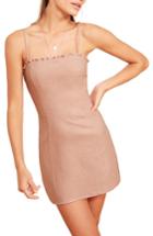 Women's Reformation Ava Ruffle Linen Minidress - Pink