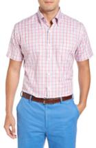 Men's Peter Millar Track Fit Plaid Sport Shirt