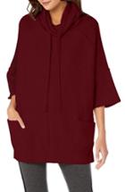 Women's Michael Stars Funnel Neck Poncho /small - Red
