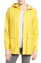 Women's Cole Haan Hooded Rain Jacket - Yellow