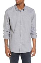 Men's Scotch & Soda Long Sleeve Dobby Pattern Shirt - Grey