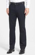 Men's Nordstrom Men's Shop Wrinkle Free Straight Leg Chinos X 30 - Black