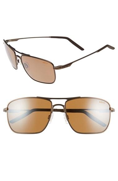 Men's Revo 'groundspeed' 59mm Polarized Aviator Sunglasses - Brown/ Terra
