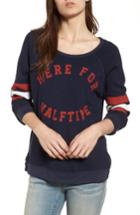 Women's Sundry Here For Halftime Pullover - Blue
