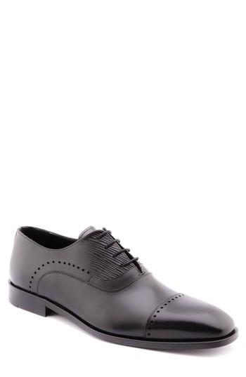 Men's Jared Lang Cap Toe Oxford Eu - Black