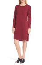 Women's Eileen Fisher Merino Wool Sweater Dress, Size - Red