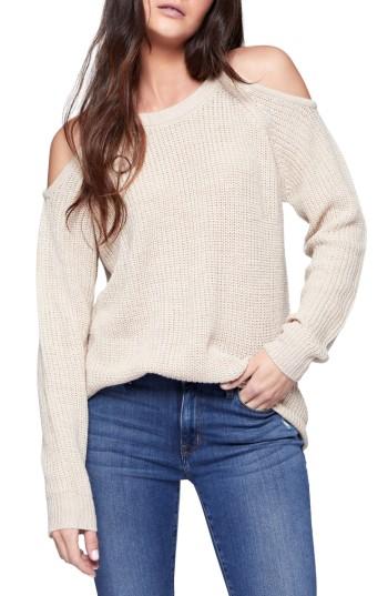 Women's Sanctuary Riley Cold Shoulder Sweater - Beige