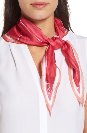 Women's Echo Slice-o-fruit Diamond Silk Scarf, Size - Pink
