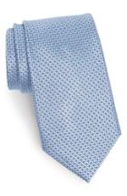 Men's Nordstrom Men's Shop Microgrid Silk Tie, Size - Blue