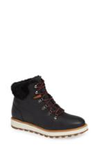 Women's Samuel Hubbard Alpine Water Resistant Genuine Shearling Lined Boot .5 M - Black