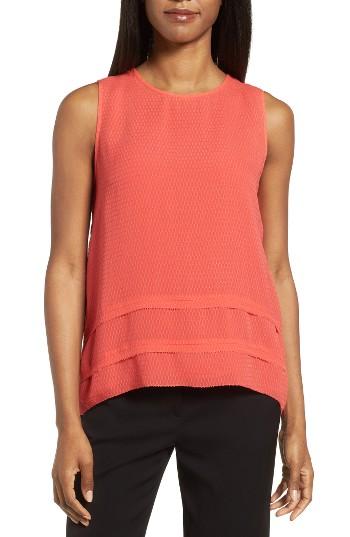 Women's Classiques Entier Tiered Silk Jacquard Top - Red
