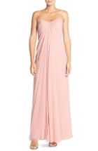 Women's Dessy Collection Sweetheart Neck Strapless Chiffon Gown - Pink