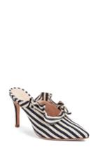 Women's Loeffler Randall Langley Ruffle Pointy Toe Mule .5 M - Blue