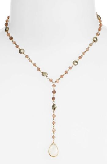Women's Ela Rae Yaeli Midi Satellite Semiprecious Stone Y-necklace