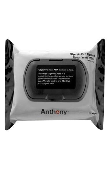 Anthony(tm) Glycolic Exfoliating & Resurfacing Wipes