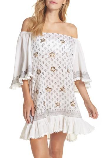 Women's Muche Et Muchette Dreamer Off The Shoulder Cover-up Dress, Size - White