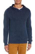 Men's Life/after/denim Stillwater Slim Fit Shaker Stitch Sweater Hoodie - Blue