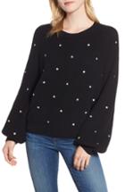 Women's Lucky Brand Polka Dot Pullover Sweater - Black