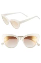 Women's Colors In Optics Lolita 51mm Gradient Lens Cat Eye Sunglasses - Pearl