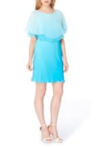 Women's Tahari Chiffon Flounce Dress