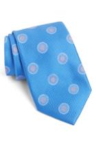 Men's Nordstrom Men's Shop Circular Medallion Silk Tie, Size X-long - Blue