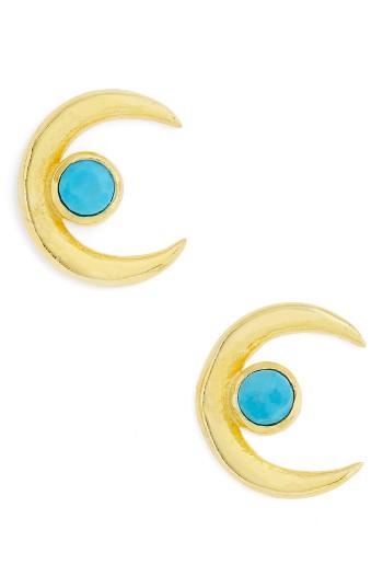 Women's Karen London Crescent Stud Earrings