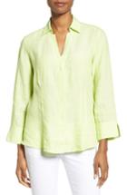 Women's Foxcroft Linen Chambray Shirt - Green