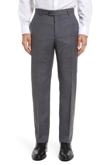 Men's John W. Nordstrom Check Wool Trousers - Grey