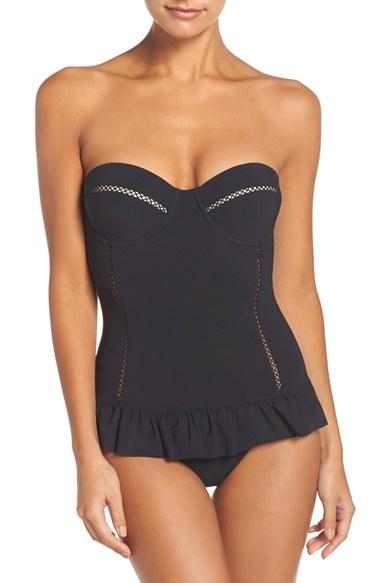 Women's Tory Burch Flounce Underwire One-piece Swimsuit