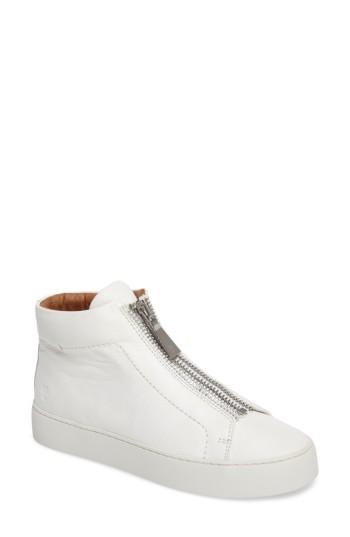 Women's Frye Lena Zip High Top Sneaker .5 M - White