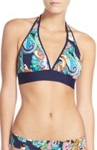 Women's Tommy Bahama Reversible Halter Bikini Top - Blue/green