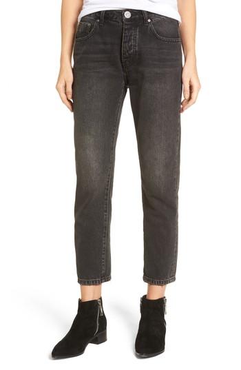 Women's One Teaspoon Truckers Straight Leg Jeans - Black