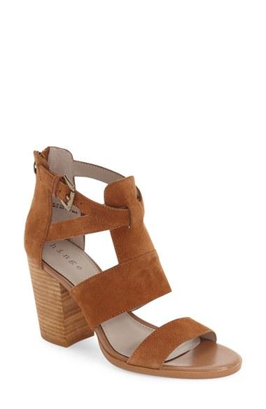 Women's Hinge 'cora' Block Heel Sandal M - Brown