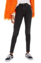 Women's Topshop Jamie Spring 18 Jeans W X 32l (fits Like 24w) - Black