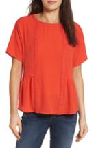 Women's Bobeau Stretch Crepe Top - Orange