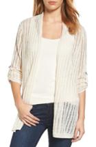 Women's Nic+zoe Sheer Nights Cardigan - Beige
