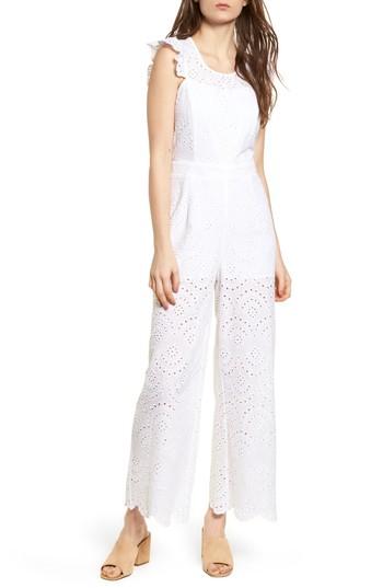 Women's Leith Eyelet Jumpsuit - White