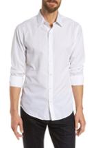 Men's Bonobos Unbutton Down Slim Fit Dot Sport Shirt R - White