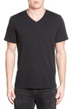 Men's The Rail Slub Cotton V-neck T-shirt - Black