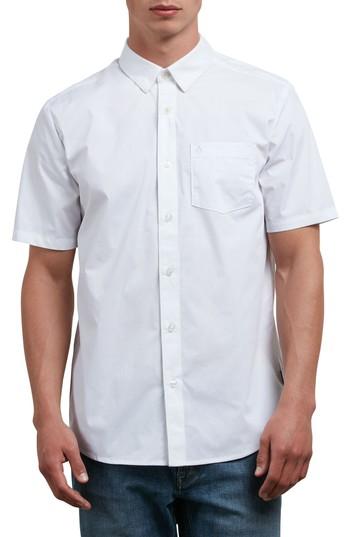 Men's Volcom Everett Woven Shirt - White